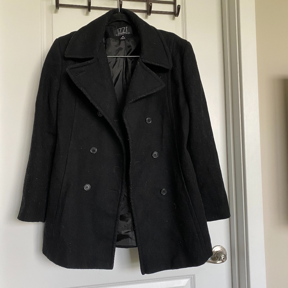 Black IZZI Wool Coat